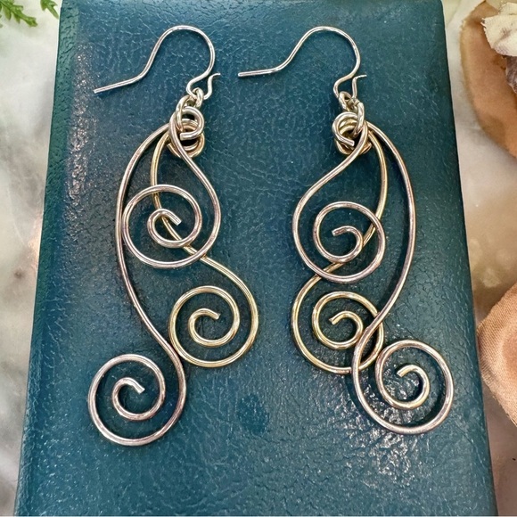 Vintage Handmade Quality Sterling Silver 925 drop dangle Earrings - Picture 3 of 15